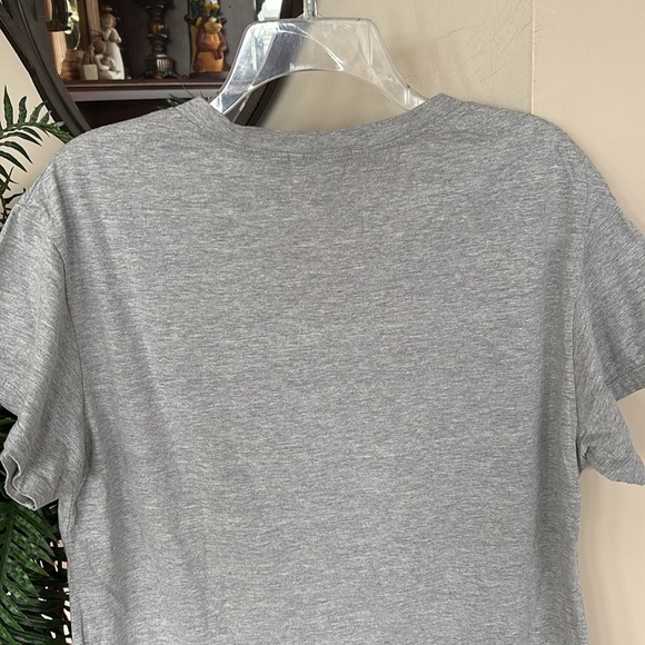 NWOT POL Gray V-Neck Short Sleeved T-Shirt Colorful Eagle Aztec Graphic Cotton - Picture 11 of 12